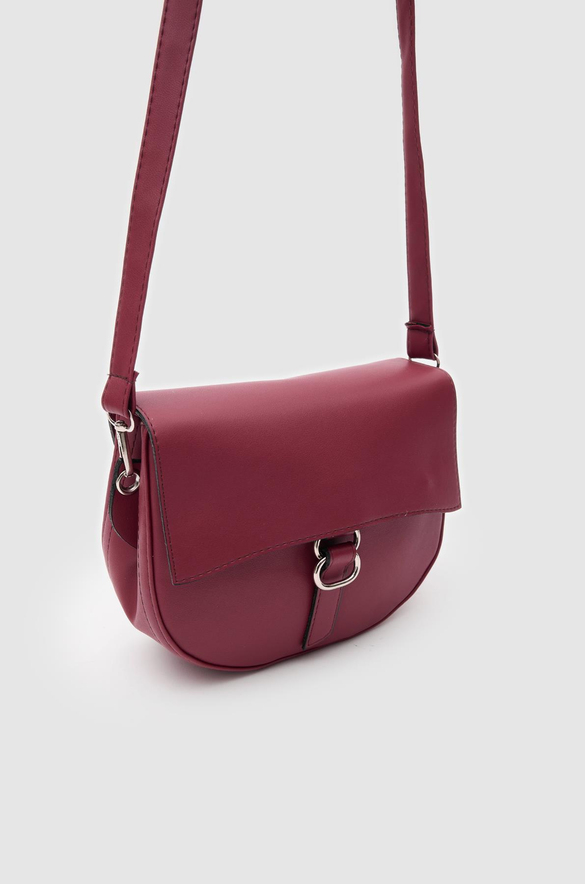 Kapaklı Çapraz Çanta Violet Bordo