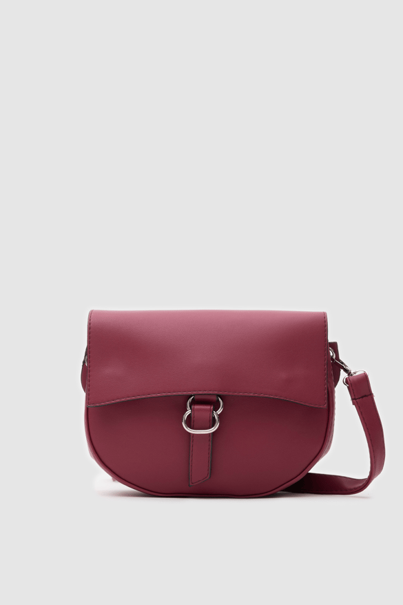 Kapaklı Çapraz Çanta Violet Bordo