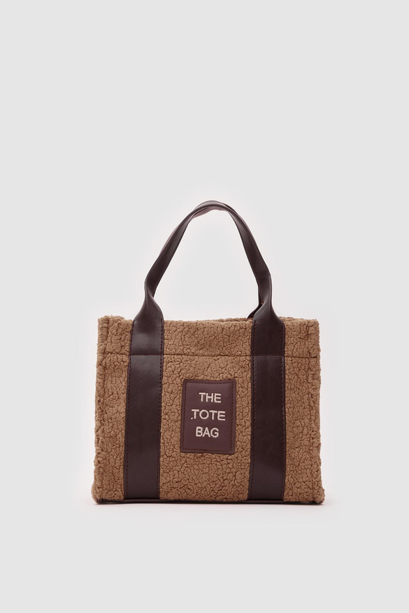 Kürklü Kadın Tote Bag Magnus Acı Kahve