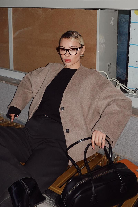 Miu Baget Çanta Siyah