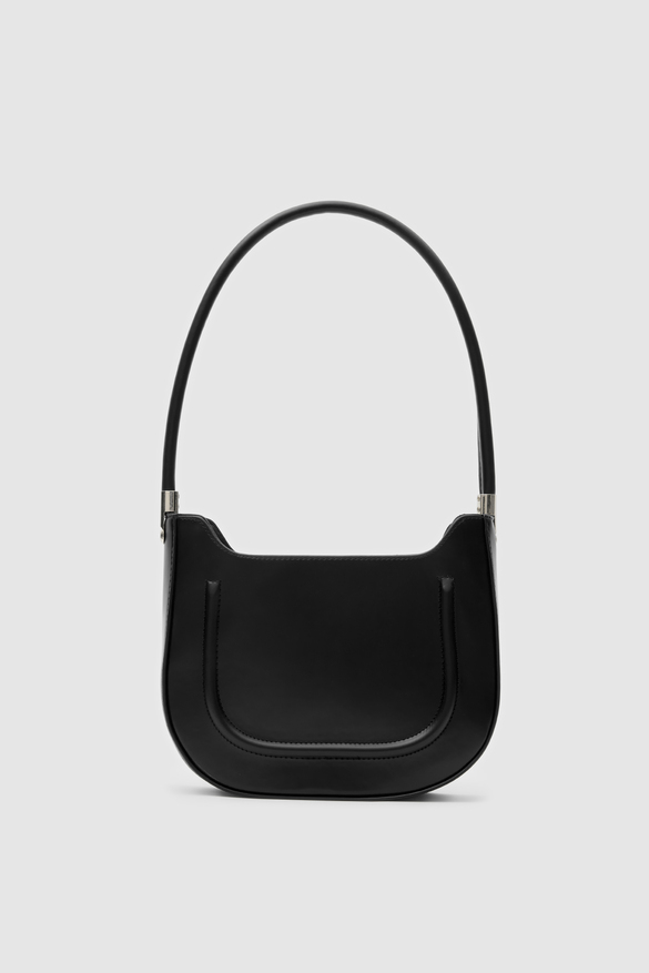 Oval  Baget Çanta Miku Siyah