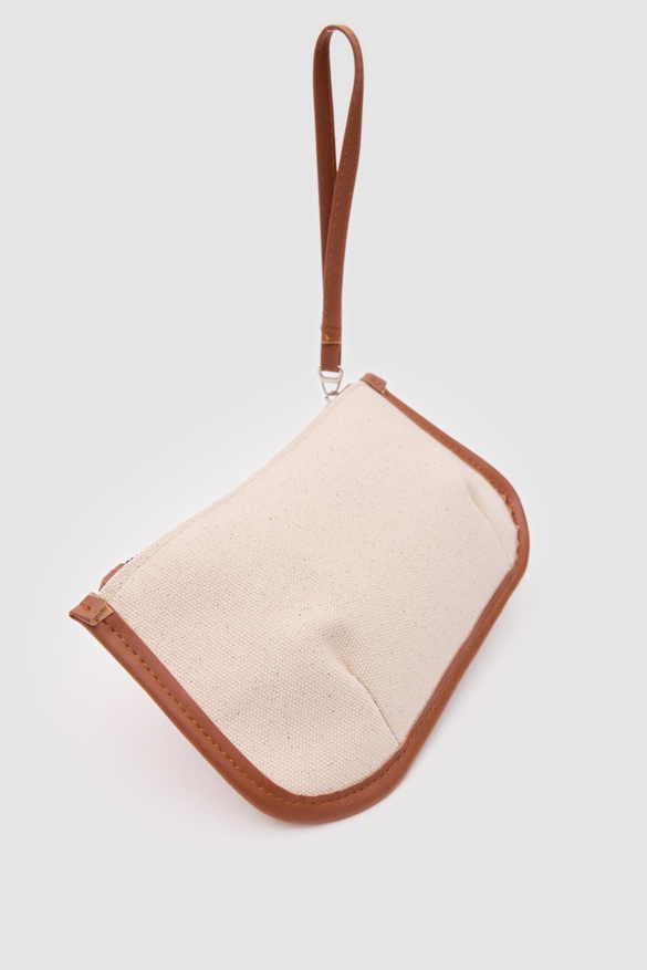 Papi Kanvas Clutch Cüzdan Taba