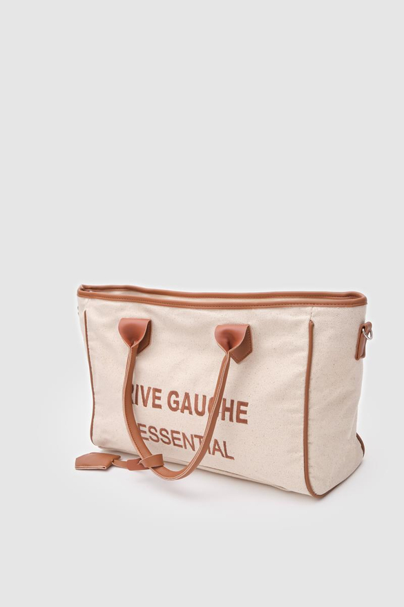 Rıve Gauche Kanvas Taba Tote Çanta 