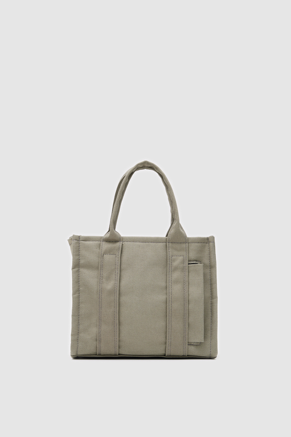 Suni Deri Kadın Tote Bag Miles Kanvas Yeşil