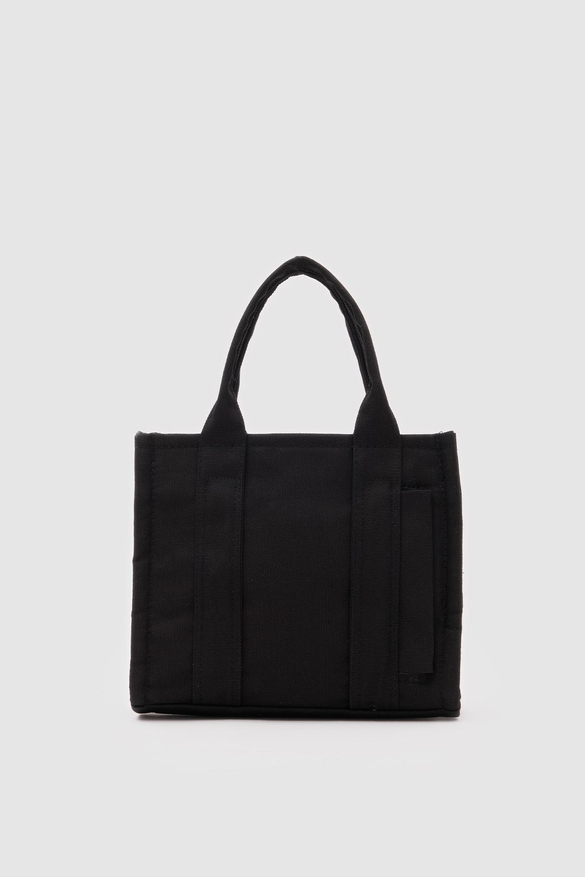 Suni Deri Kadın Tote Bag Miles Kanvas Siyah