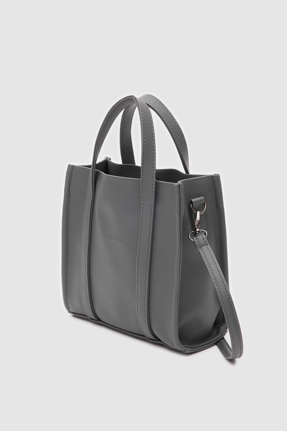 Suni Deri Medium Tote Bag Glenn Antrasit