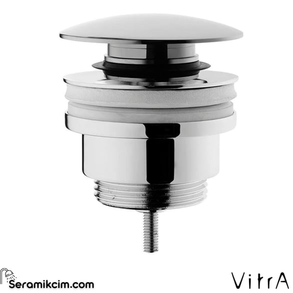 Vitra Origin Lavabo Yuvarlak Süzgeci Universal (Basmalı), Krom A45149