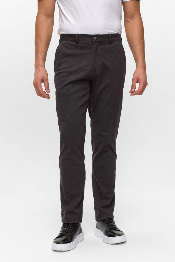 Antrasit Regular Armürlü Pantolon