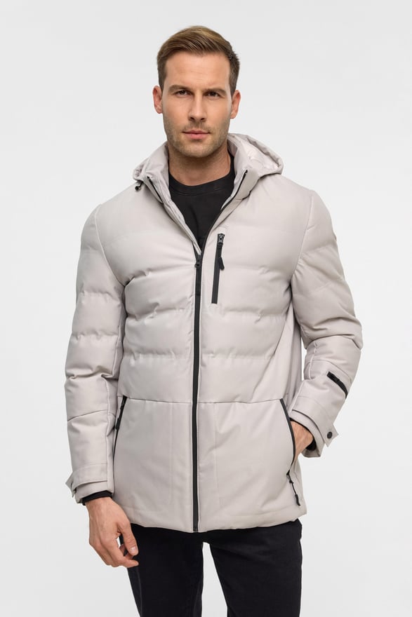 Bej Slim Kapitone Mont