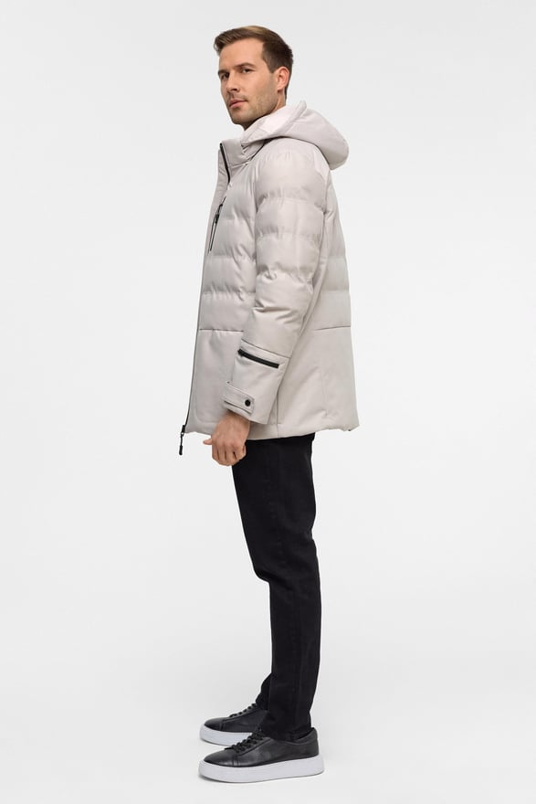 Bej Slim Kapitone Mont