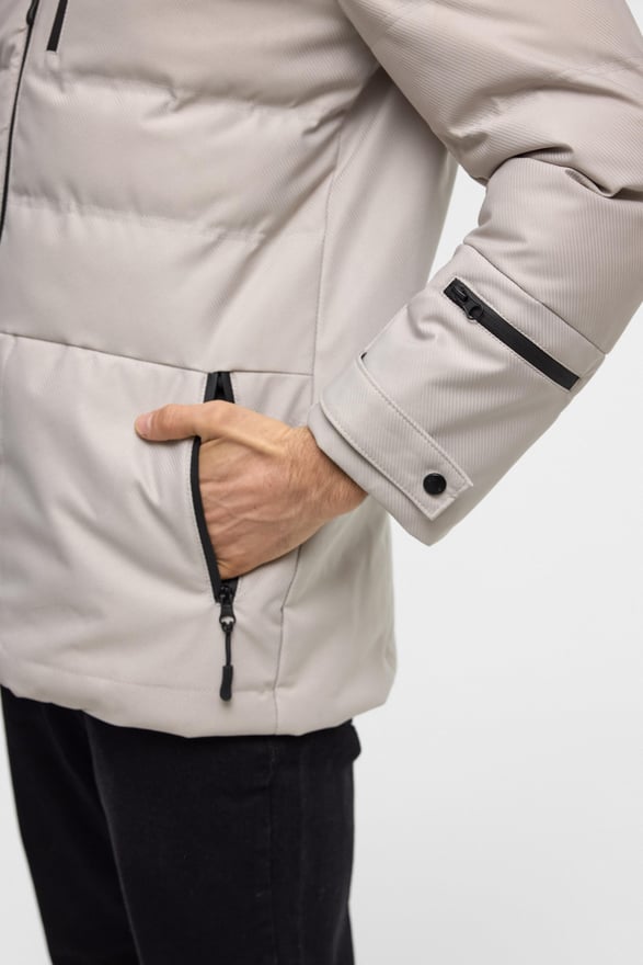 Bej Slim Kapitone Mont