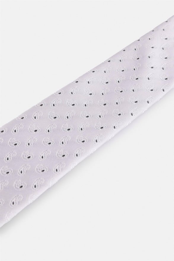 Gri Baskılı Kravat