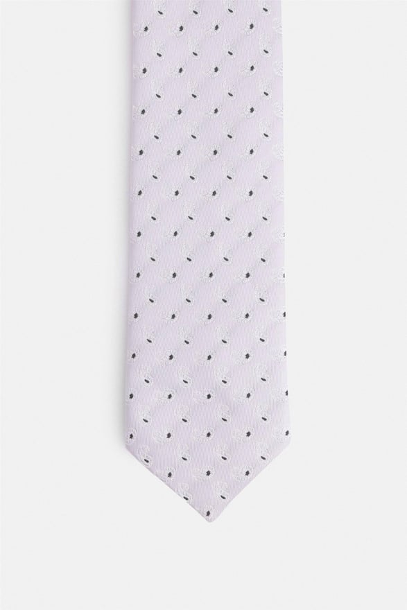 Gri Baskılı Kravat