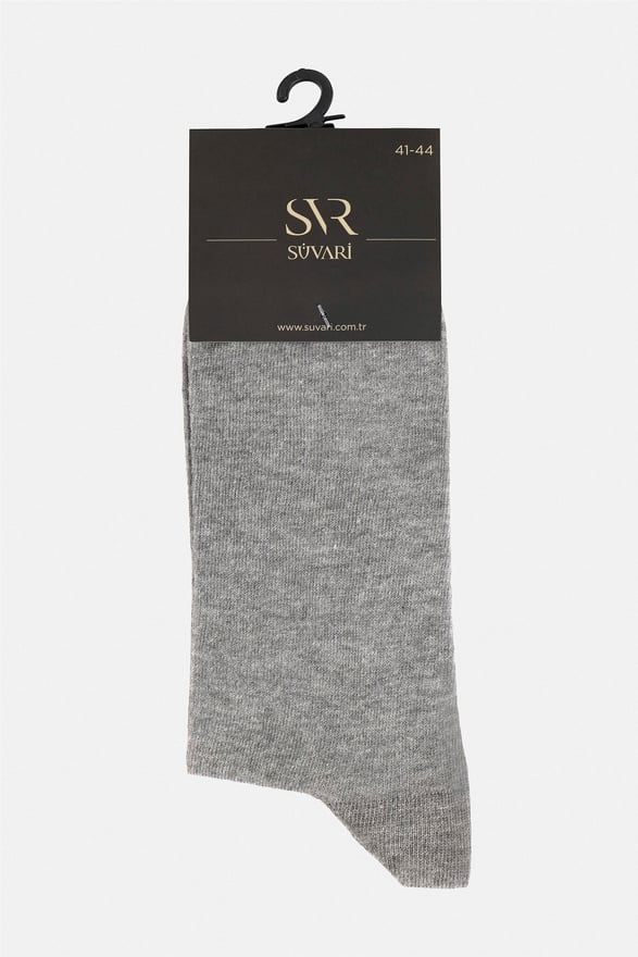 Gri Düz Çorap