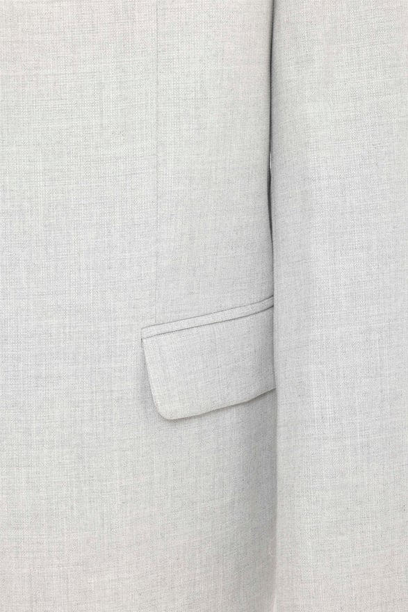 Gri Regular Desenli Mono Yaka 6 Drop Takım Elbise