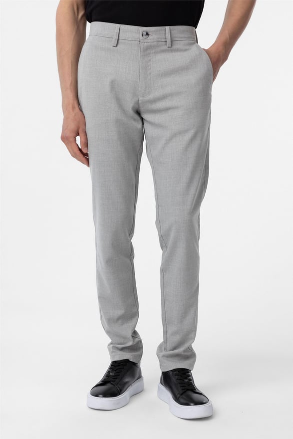 Gri Slim Desenli Pantolon