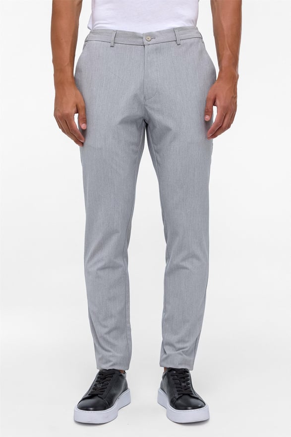 Gri Slim Düz Jogger Pantolon