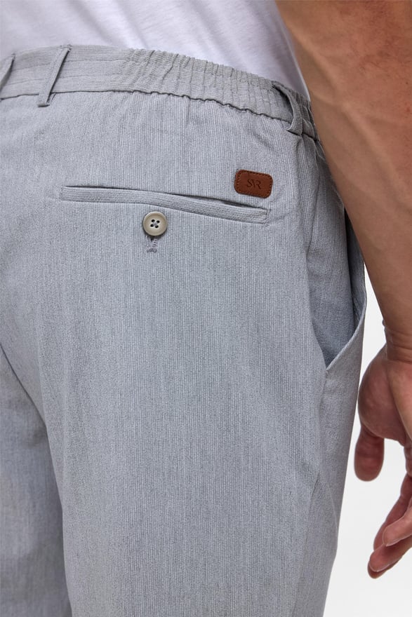 Gri Slim Düz Jogger Pantolon