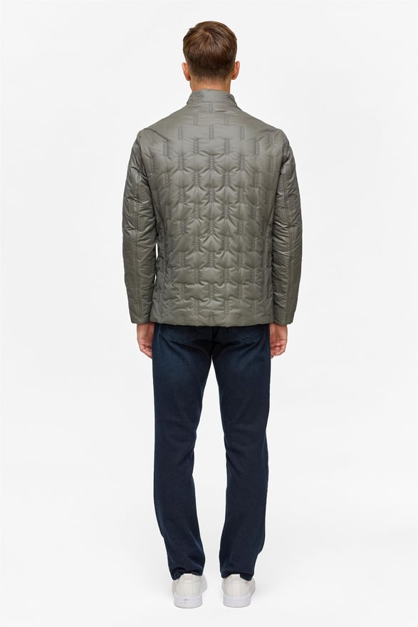 Gri Slim Kapitone Mont