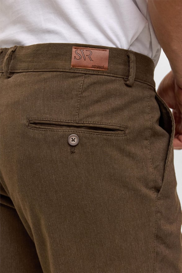 Kiremit Regular Armürlü Pantolon