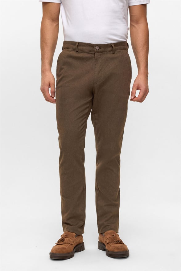 Kiremit Regular Armürlü Pantolon