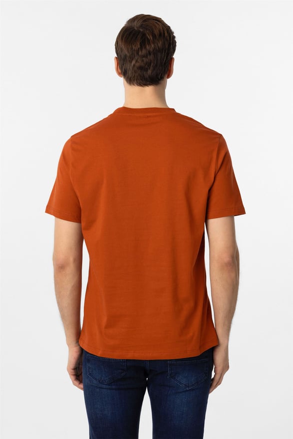 Kiremit Regular Düz O Yaka Tişört