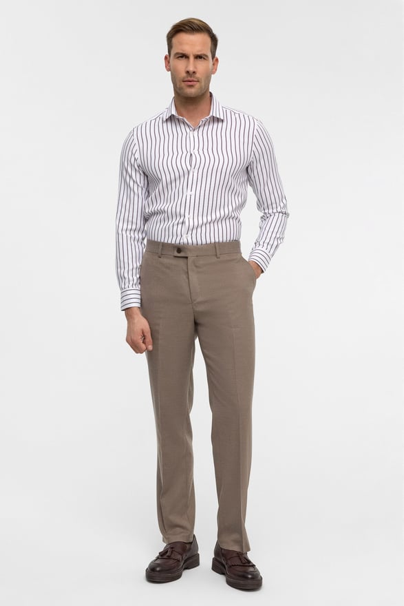 Kiremit Regular Düz Pantolon