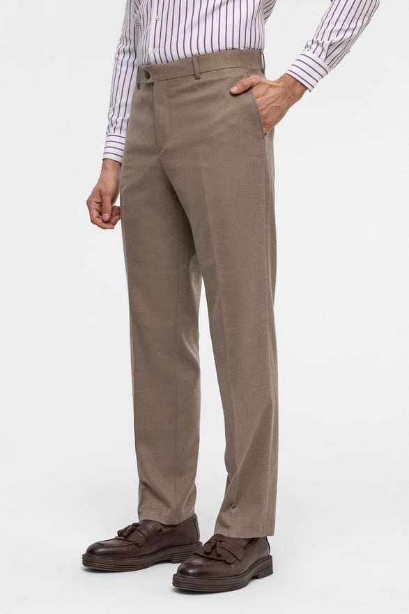 Kiremit Regular Düz Pantolon