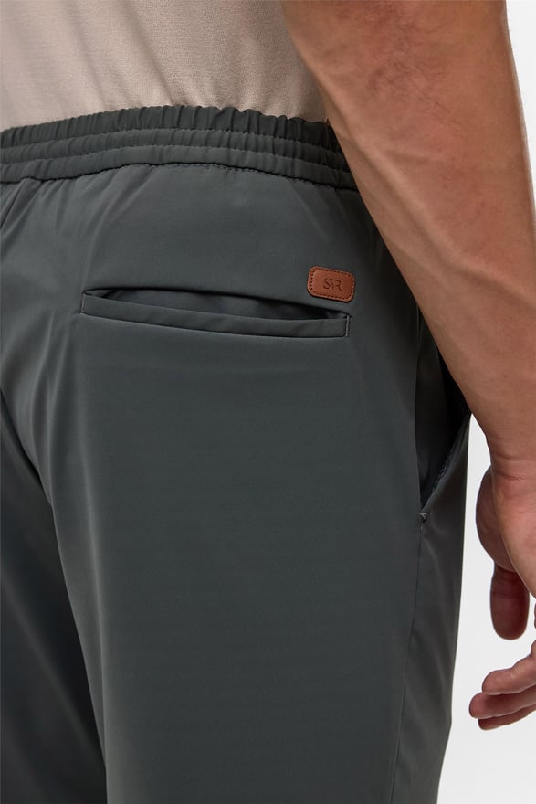 Koyu Haki Slim Armürlü Jogger Pantolon