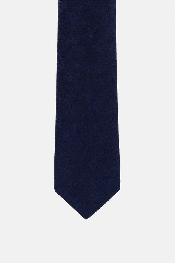 Lacivert Baskılı Kravat