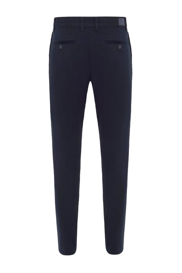 Lacivert Regular Armürlü Pantolon