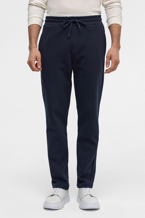 Lacivert Regular Düz Jogger Pantolon