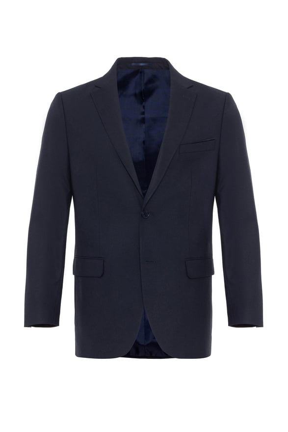 Lacivert Regular Düz Mono Yaka 4 Drop Takım Elbise