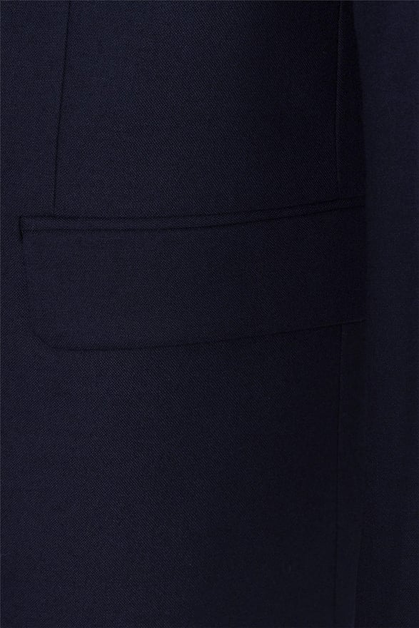 Lacivert Regular Düz Mono Yaka 4 Drop Takım Elbise