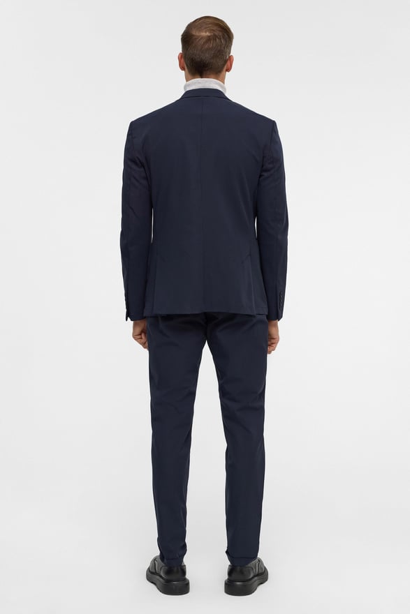 Lacivert Slim Desenli Mono Yaka 6 Drop Takım Elbise