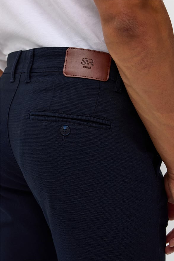 Lacivert Slim Desenli Pantolon