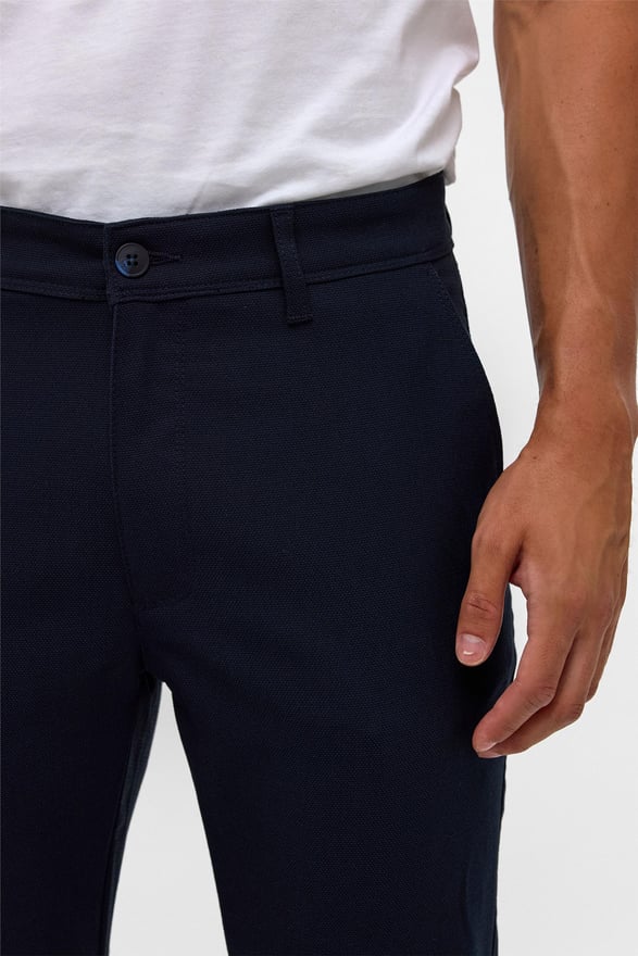 Lacivert Slim Desenli Pantolon