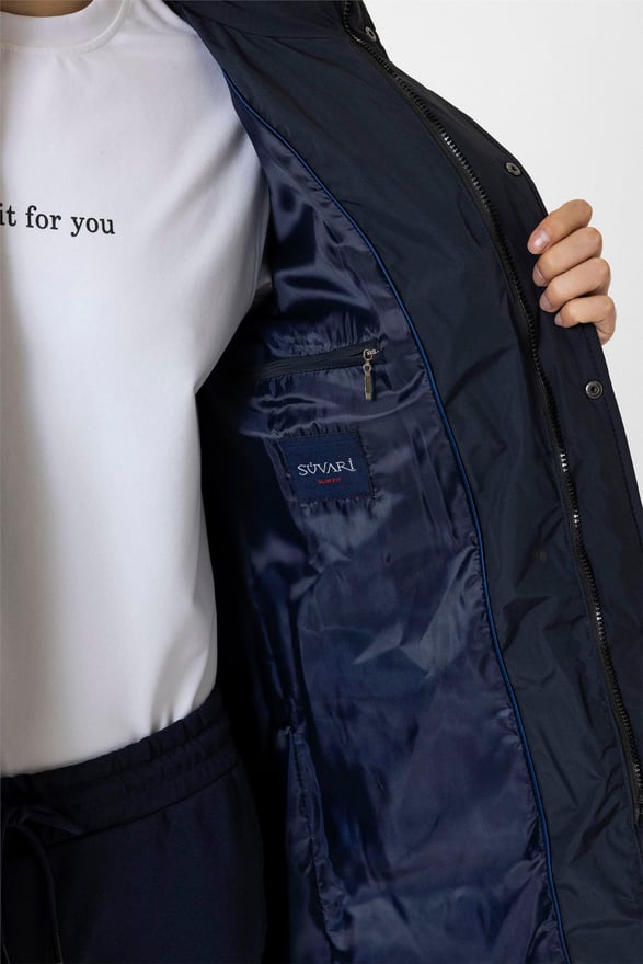 Lacivert Slim Dolum Mont