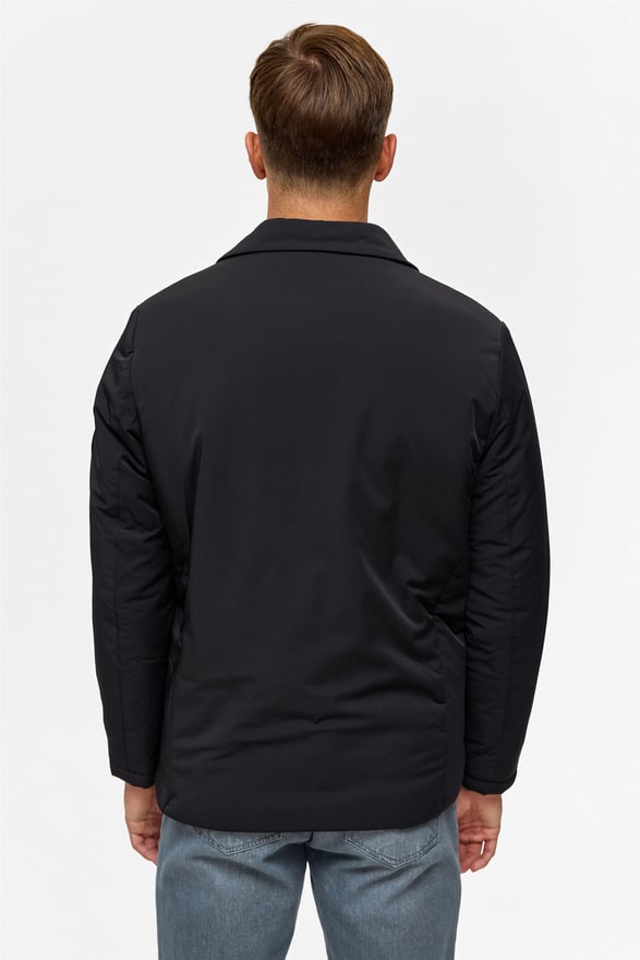 Lacivert Slim Düz Mont