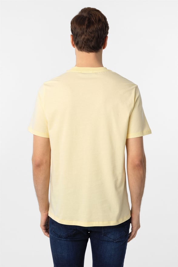 Sarı Regular Düz O Yaka Tişört