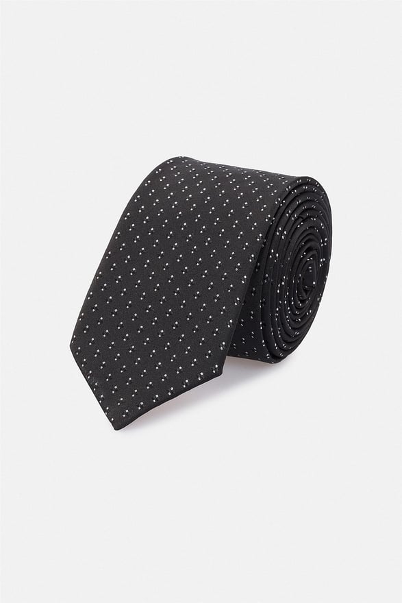 Siyah Baskılı Kravat
