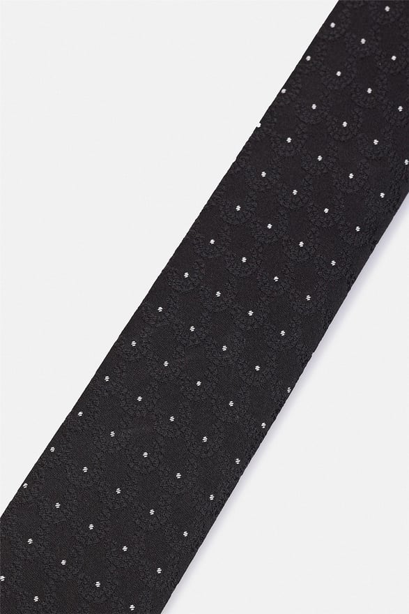 Siyah Baskılı Kravat