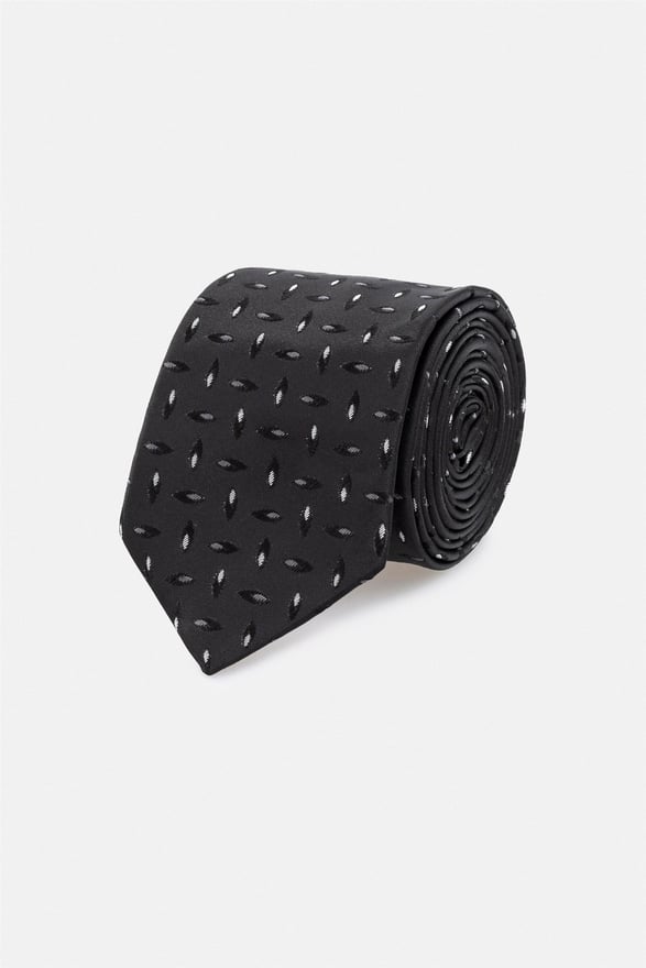 Siyah Baskılı Kravat
