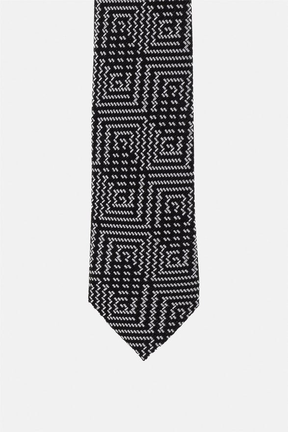 Siyah Baskılı Kravat