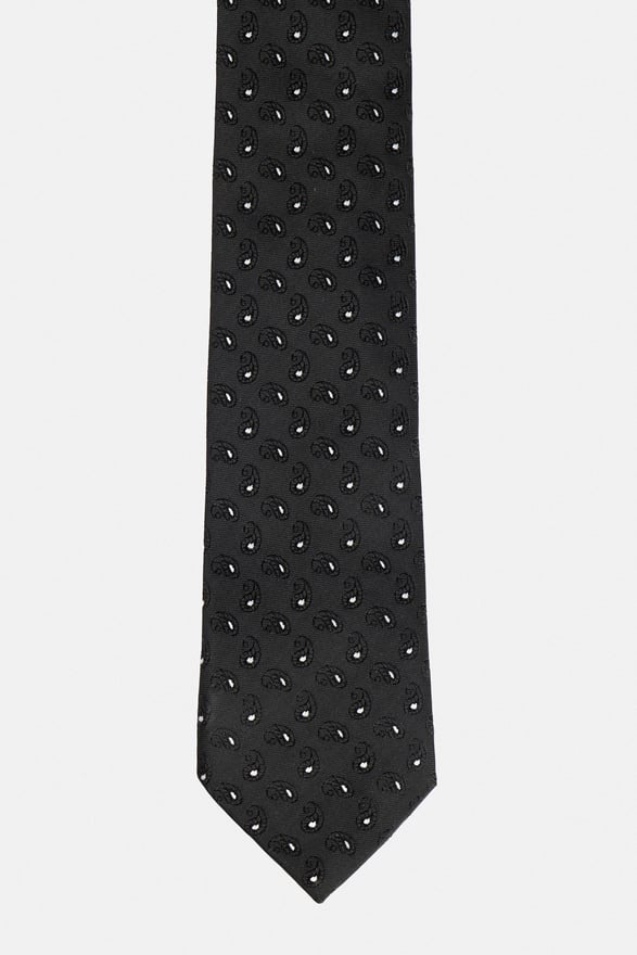 Siyah Baskılı Kravat