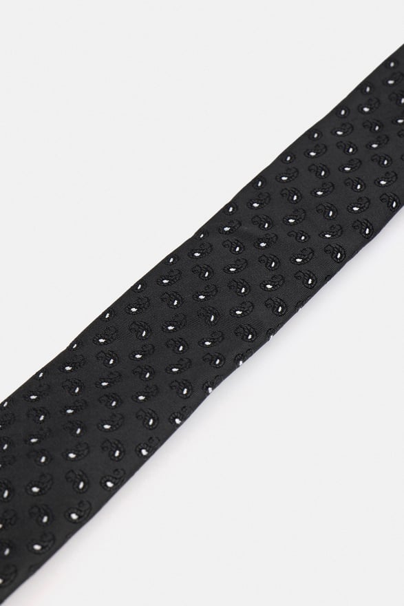 Siyah Baskılı Kravat