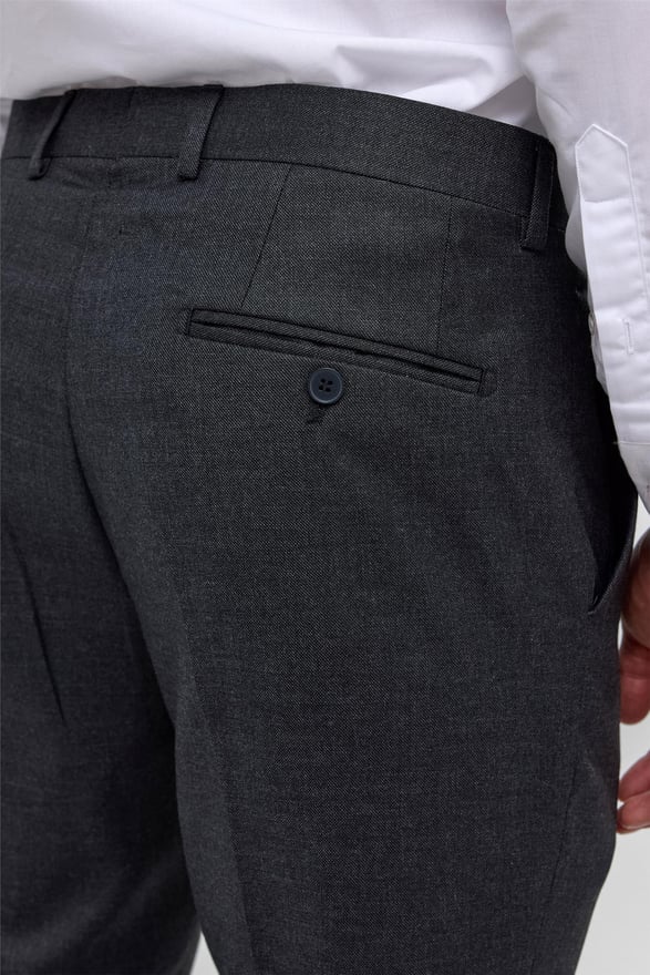 Siyah Regular Armürlü Pantolon