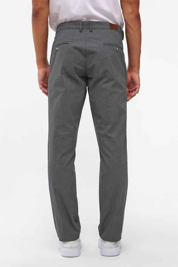 Siyah Regular Armürlü Pantolon