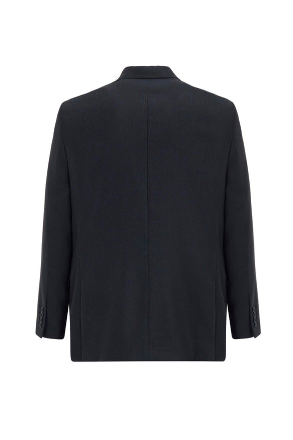 Siyah Regular Armürlü Sivri Yaka 4 Drop Yelekli Klasik Takım Elbise