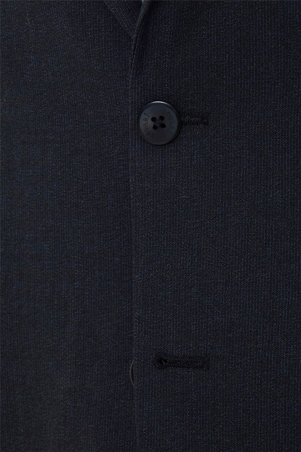 Siyah Regular Armürlü Sivri Yaka 4 Drop Yelekli Klasik Takım Elbise